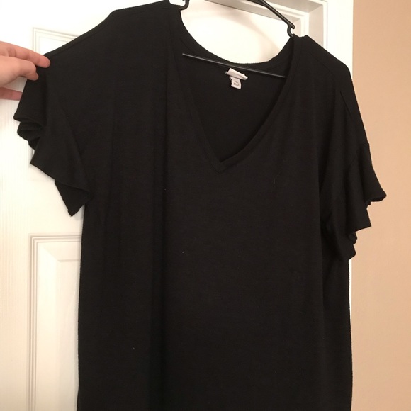 black belled sleeve top - Picture 2 of 2